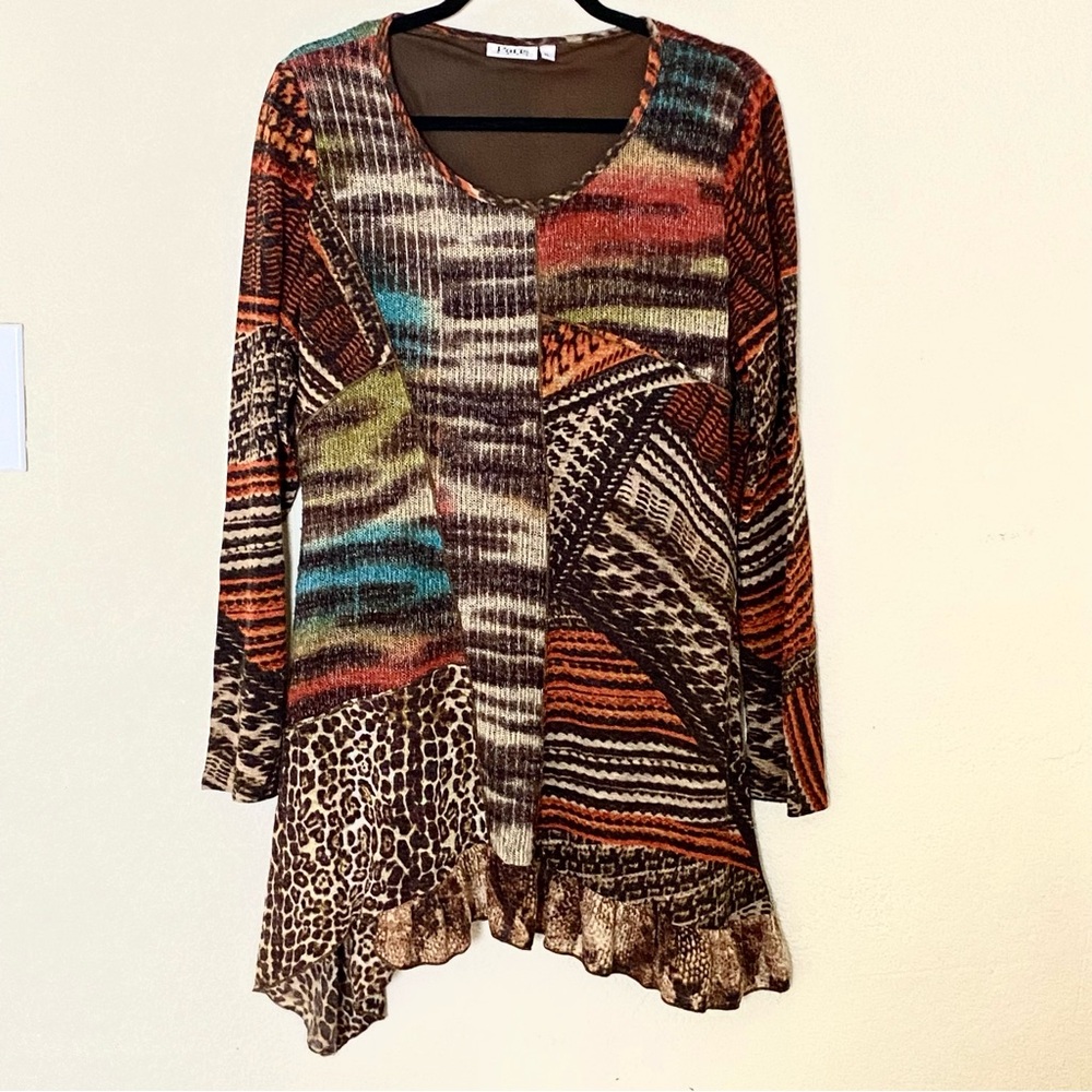 Colorful Long Sleeve Dress